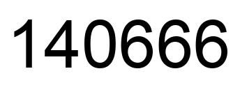 Number 140666 black image