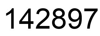 Número 142897 imagen negro