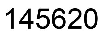 Número 145620 imagen negro
