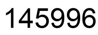 Número 145996 imagen negro