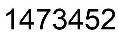 Número 1473452 imagen negro