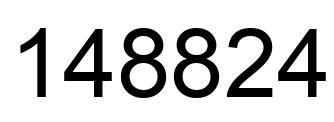 Número 148824 imagen negro