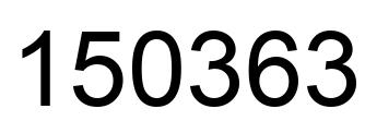 Number 150363 black image
