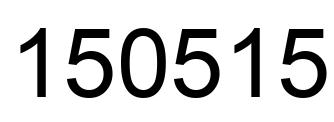 Número 150515 imagen negro