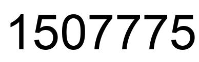 Number 1507775 black image