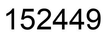 Número 152449 imagen negro