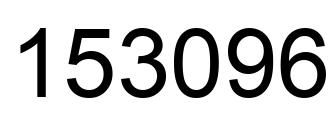 Number 153096 black image