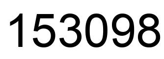 Número 153098 imagen negro