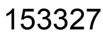 Número 153327 imagen negro
