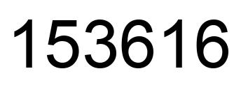 Número 153616 imagen negro