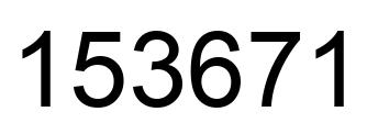 Número 153671 imagen negro