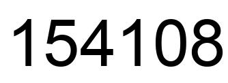 Número 154108 imagen negro