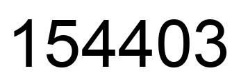 Número 154403 imagen negro