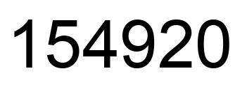 Número 154920 imagen negro