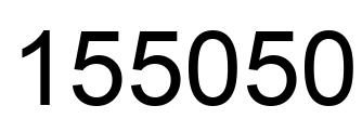 Number 155050 black image