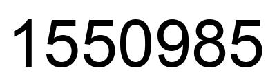 Number 1550985 black image