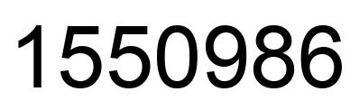 Number 1550986 black image