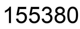 Number 155380 black image