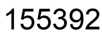 Number 155392 black image