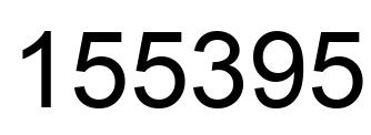 Number 155395 black image