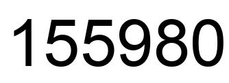 Número 155980 imagen negro