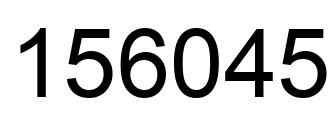 Número 156045 imagen negro