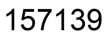 Número 157139 imagen negro