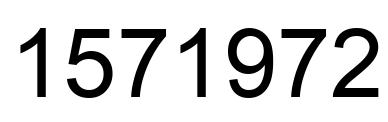 Number 1571972 black image