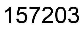 Número 157203 imagen negro