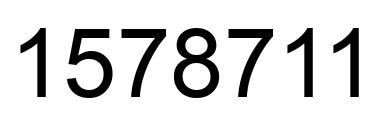 Number 1578711 black image