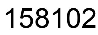 Number 158102 black image