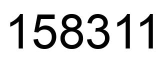 Número 158311 imagen negro