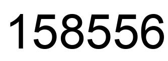 Number 158556 black image