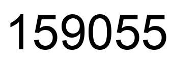 Number 159055 black image