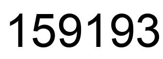 Number 159193 black image