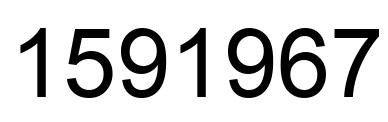 Number 1591967 black image