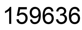 Number 159636 black image
