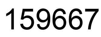 Number 159667 black image