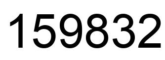 Número 159832 imagen negro