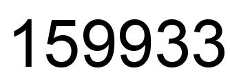 Number 159933 black image