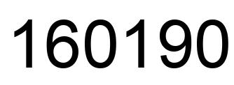 Número 160190 imagen negro