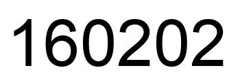 Number 160202 black image