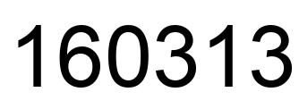 Number 160313 black image