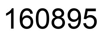 Número 160895 imagen negro
