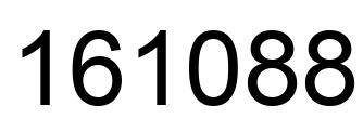 Number 161088 black image