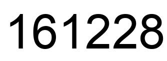 Number 161228 black image