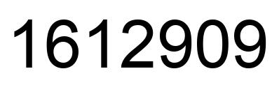 Number 1612909 black image