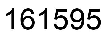 Número 161595 imagen negro
