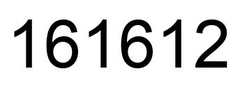Number 161612 black image