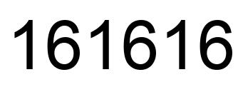 Number 161616 black image